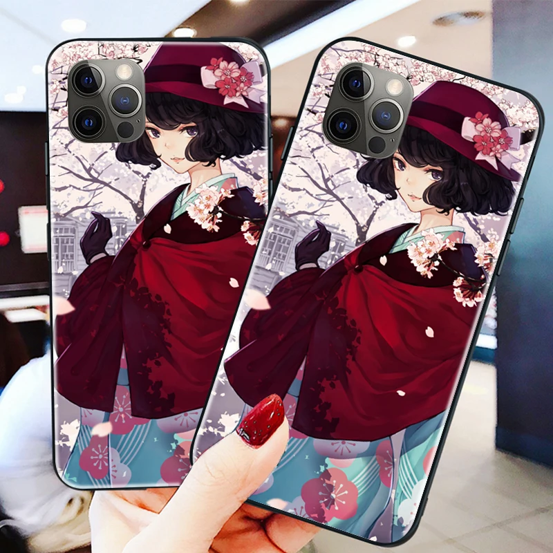 

Illustration Phone Case For iPhone 12 Mini XS MAX XS XR X 11 Pro MAX Funda Coque For iPhone 12 Mini XS MAX XS XR X 11 Pro MAX