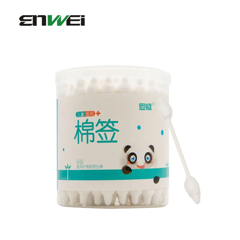Безопасные ватные палочки натуральный хлопок тампоны для детей носа ушей Чистый