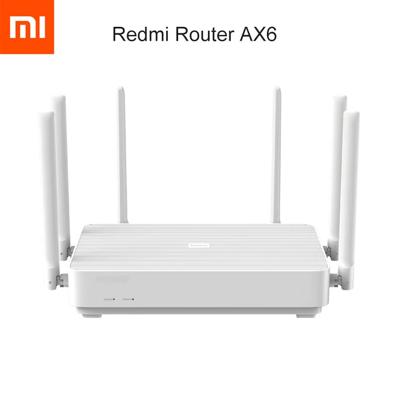 Новый роутер Xiaomi Redmi AX6 WiFi 6 ядерный 512M сетчатый домашний IoT усилитель сигнала 2 4G 5