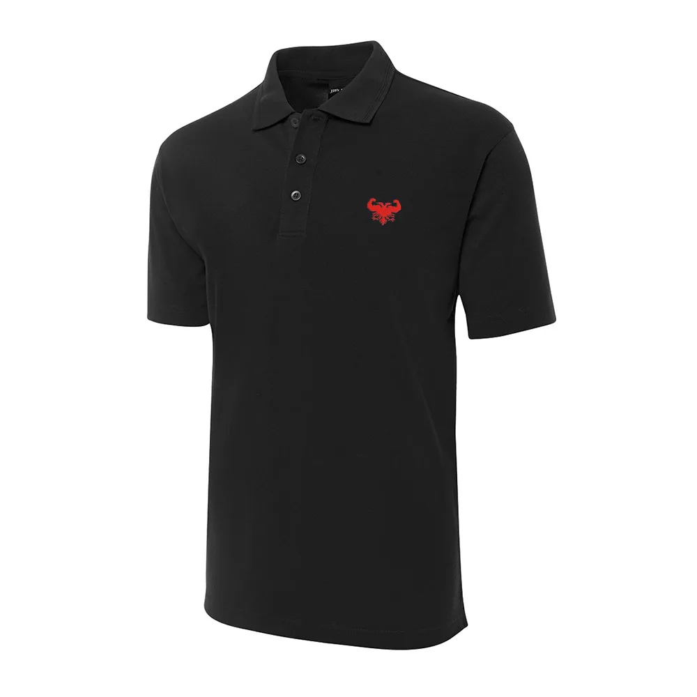 

Mens Albanian Eagle Embroidery Shrot Sleeve Polo Shirts Embroidered Shirts