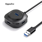 USB-хаб Oppselve usb-хаб, разветвитель с 4 портами USB 3,0, USB 2,0, для ПК и ноутбука