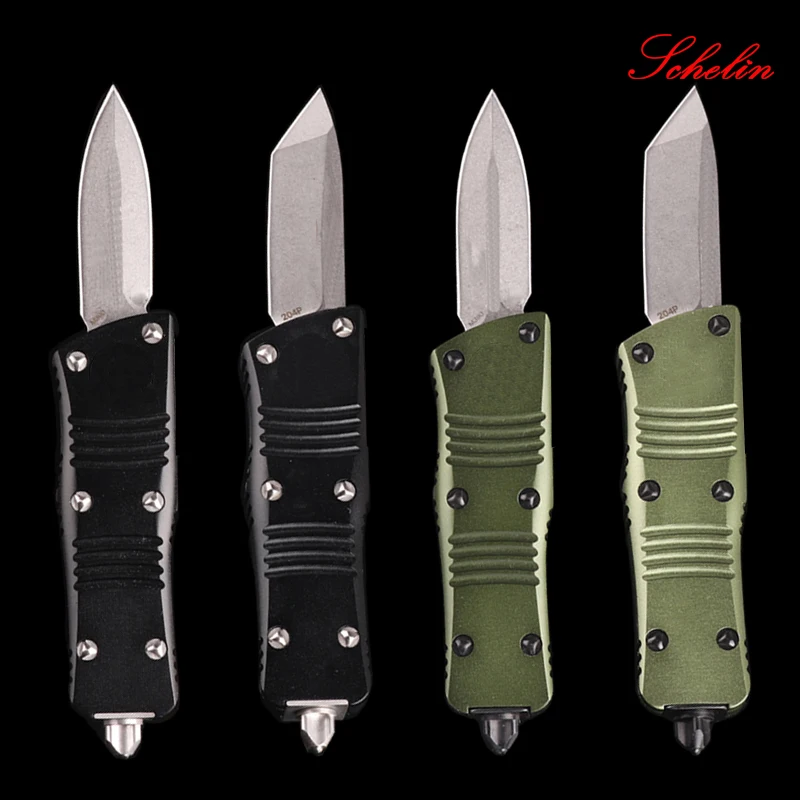 

Schelin OTF mini knife D2 Steel Aviation Aluminum 6061-T6 Hunting Survival Knives Outdoor Gifts