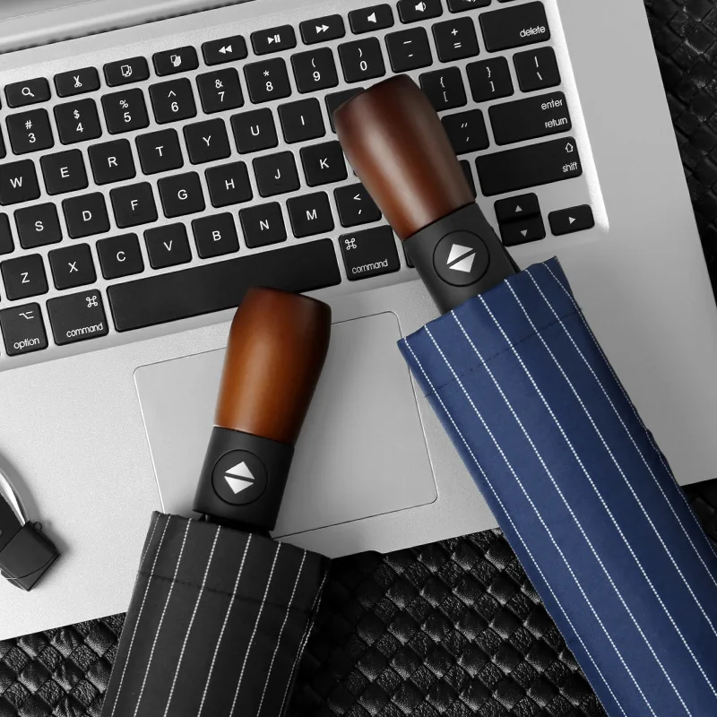 Полностью автоматический однотонный фотозонт складной зонт для бизнеса и