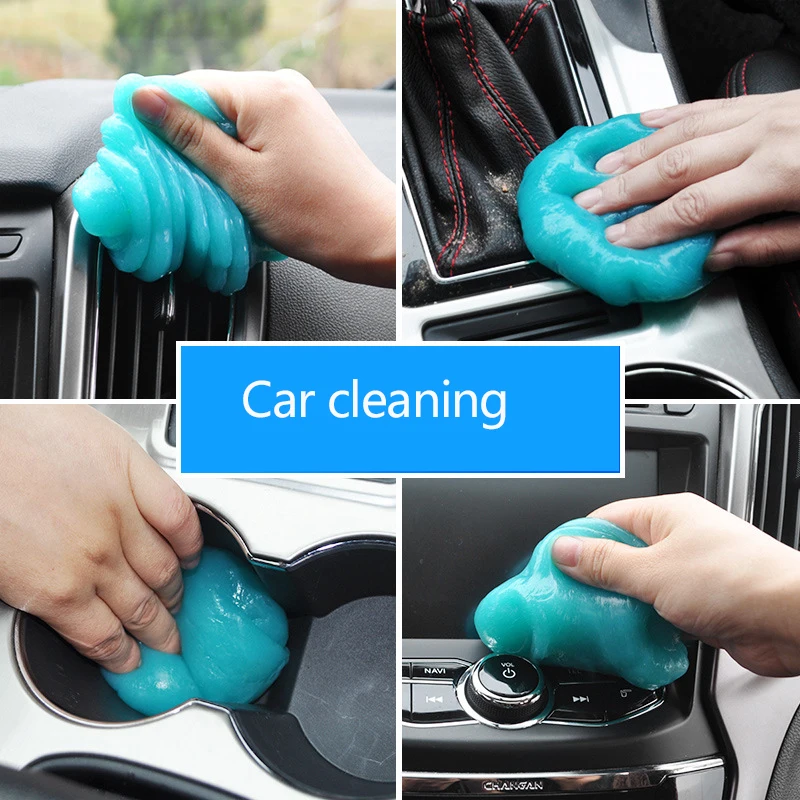 Car Accessories Interior Magic Dust Cleaner Compound Super Clean Slimy Gel for Phone Laptop Pc Computer Keyboard images - 6