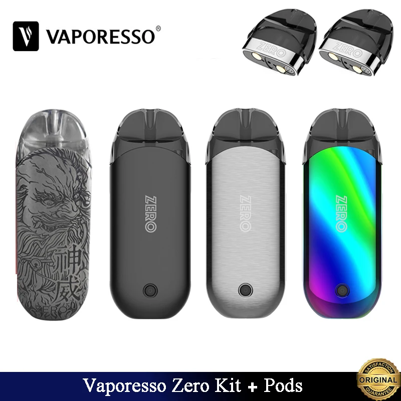 Vaporesso Zero Pod Комплект с 2 2 мл Zero Pods 650 мАч батарейный мод Ccell катушка электронная сигарета все-в-одном комплект цвет