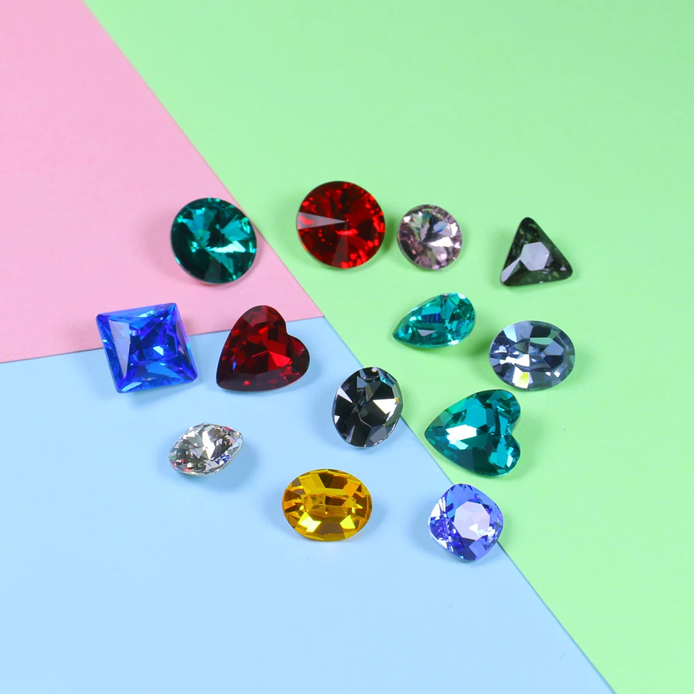 Стразы и стразы для дизайна ногтей 3 10 мм разного цвета с когтями Аппликации