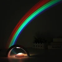 2nd generation 3d romantic rainbow projector color led night light atmosphere lamp for baby bedroom home decor dropshipping