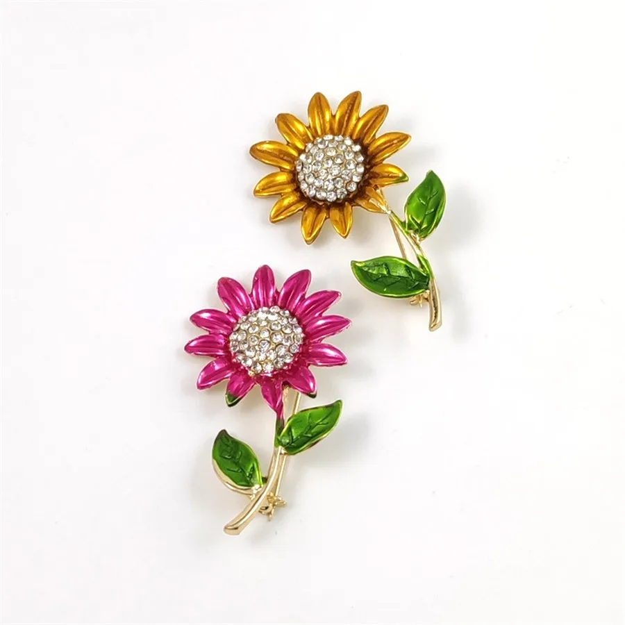 Женская Брошь Стразы из металлического сплава брошь в Корейском стиле с