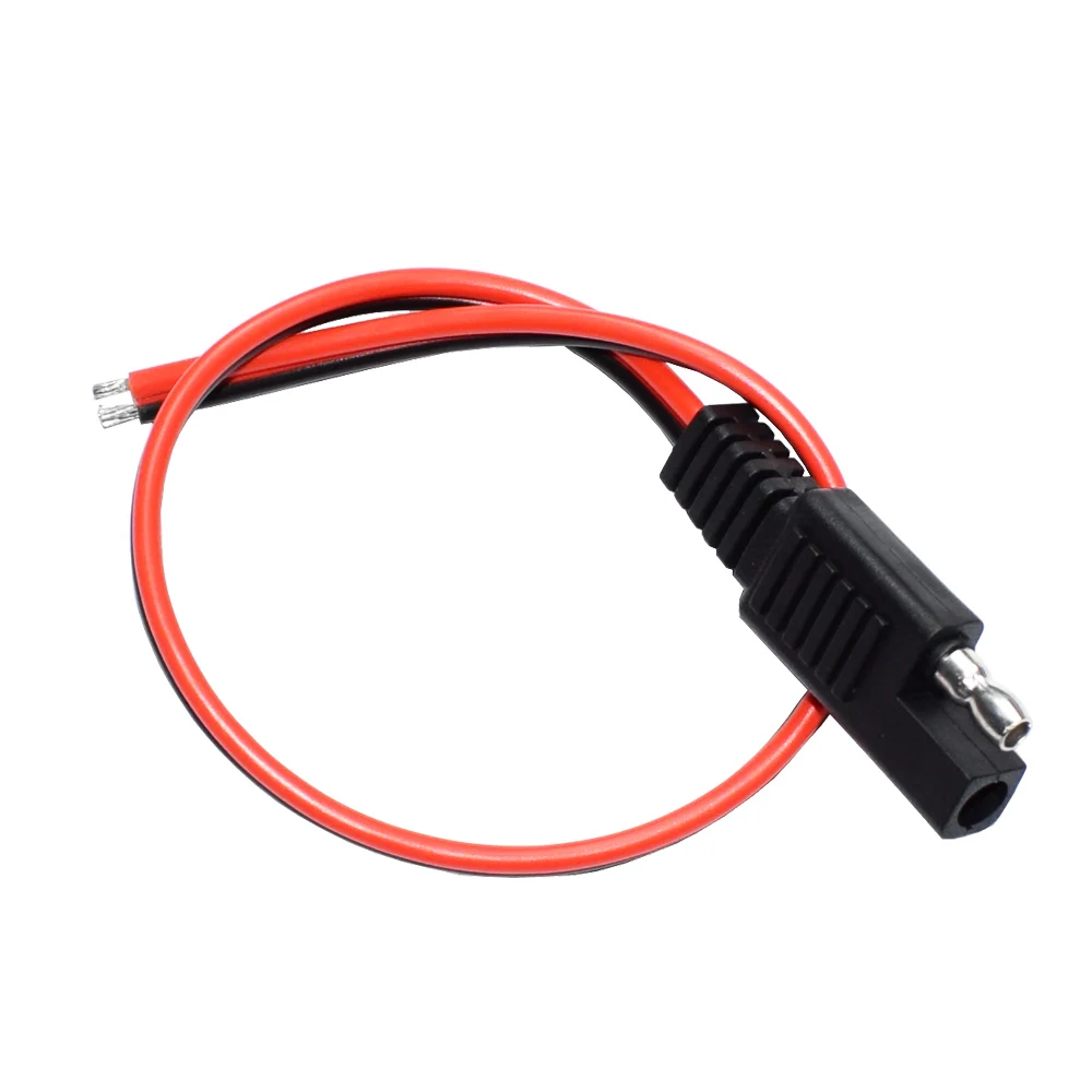 

5PCS 30cm New SAE Power Automotive Extension Cable 18AWG 30CM 2 Pin With SAE Connector Cable Quick Disconnect Extension Cable