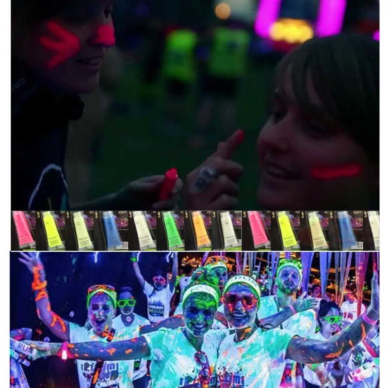 Пигмент для тела 15 г светится в темноте жидкий светящийся пигмент нетоксичный