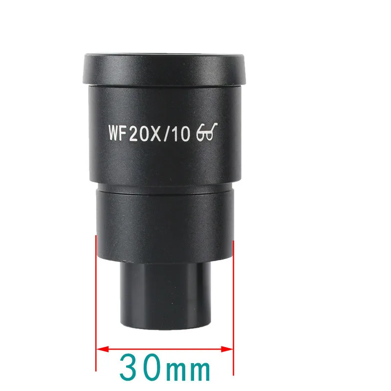 A Pair of Stereo Microscope Eyepieces WF20X/10 Large Field of View 20 Times Eyepieces Stereo Microscope Eyepieces