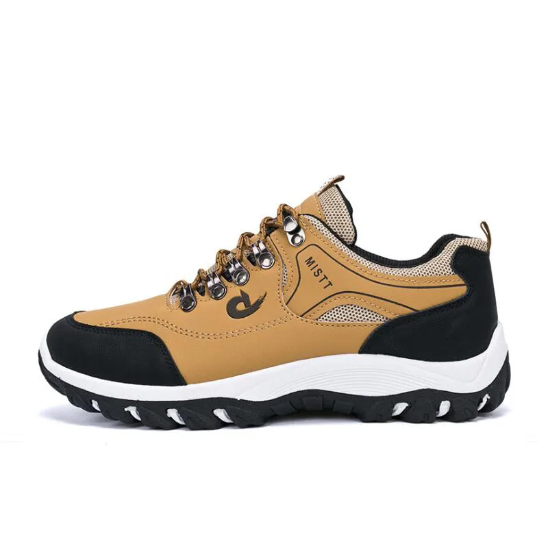 Spring and Autumn Man Sports Shoes Casual Wearable Hiking Sneakers Male Non-slip Running Quality Leather Large size 38-47 | Обувь