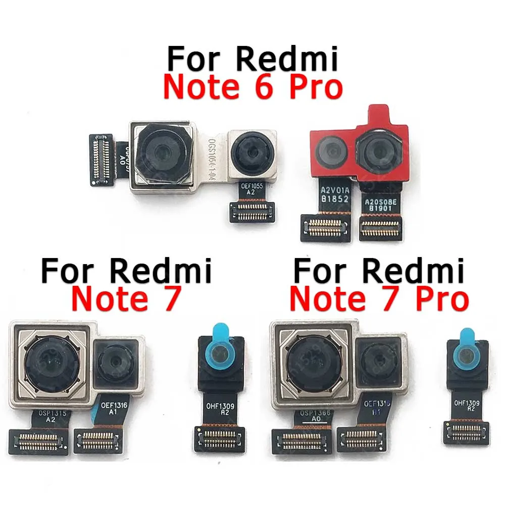 Оригинальная передняя и задняя камера для Xiaomi Redmi Note 7 6 Pro фронтальная селфи