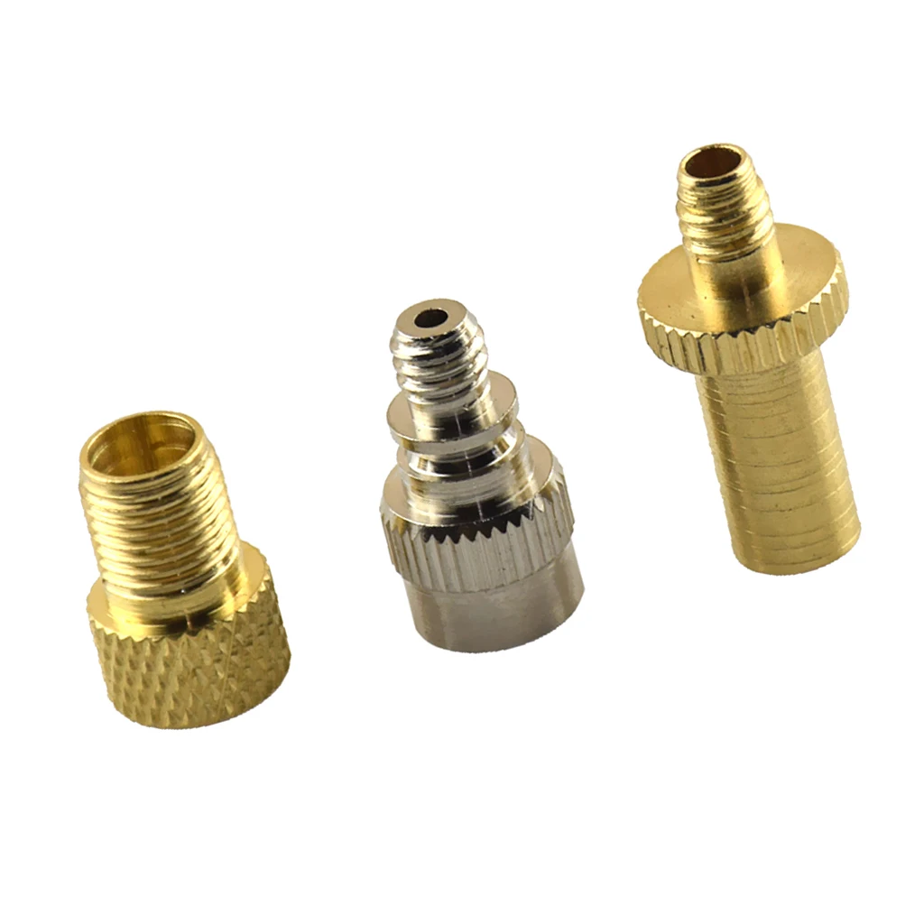

3pcs Presta Schrader Valve Adapters -Car Bicycle Road Racing Bike Inner Tube Brass Valve Adapter Bicycle Accessories