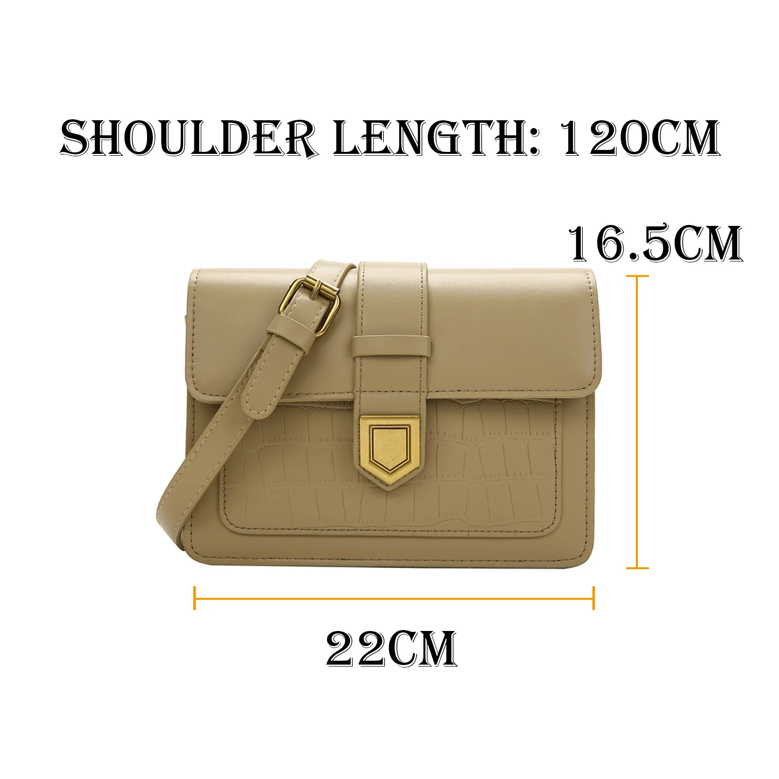 

New Casual Chain Crossbody Bags For Women Fashion Simple Hasp Shoulder Lady Designer Handbags PU Leather Messenger Bag WB4205