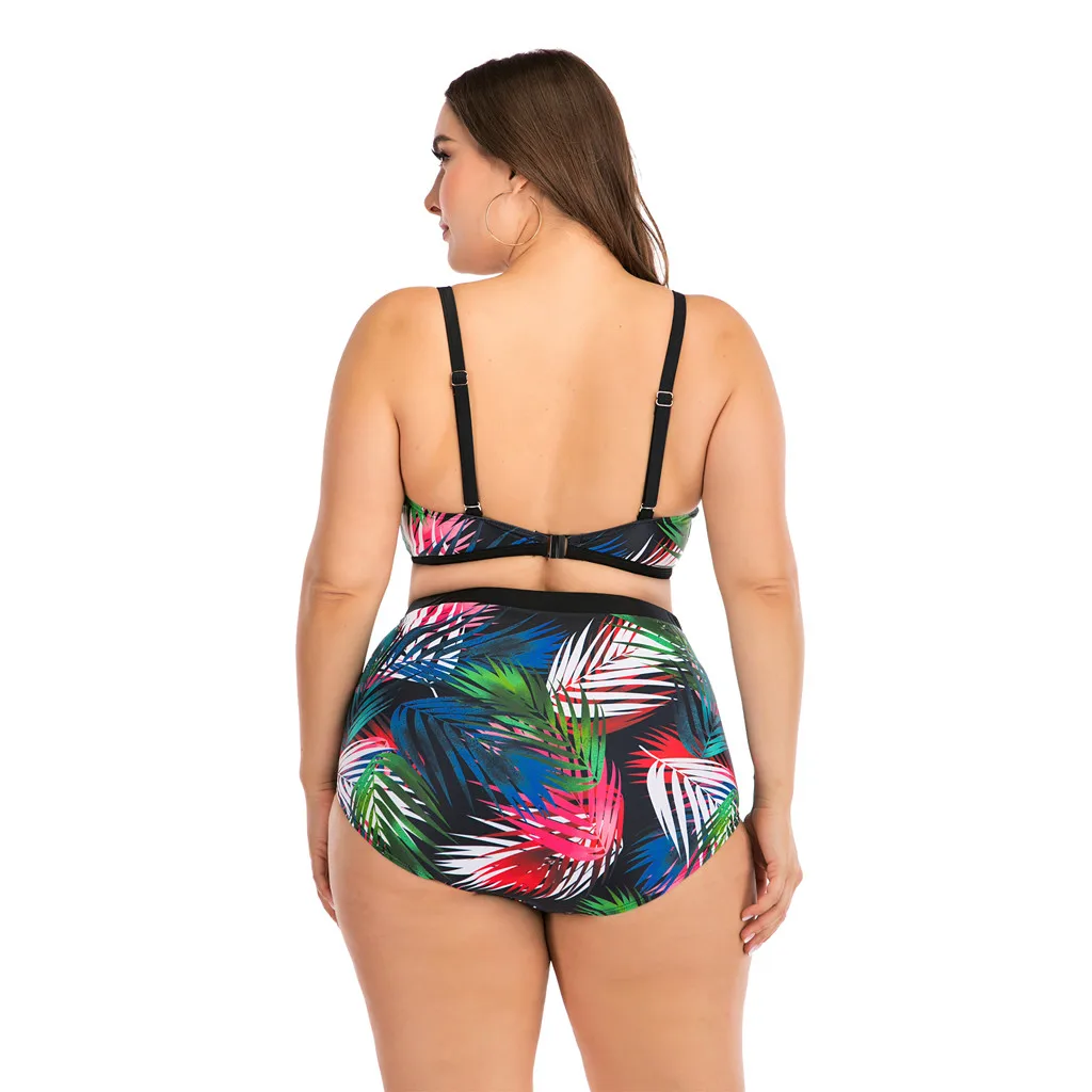 Женское Бандажное нижнее белье большого размера с набивным принтом и разрезом