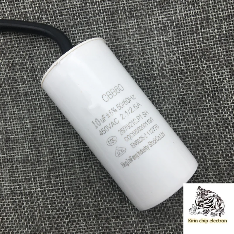 Конденсатор для стиральной машины CBB60 10 мкФ 450V 5% dewaterer шт./лот водный насос