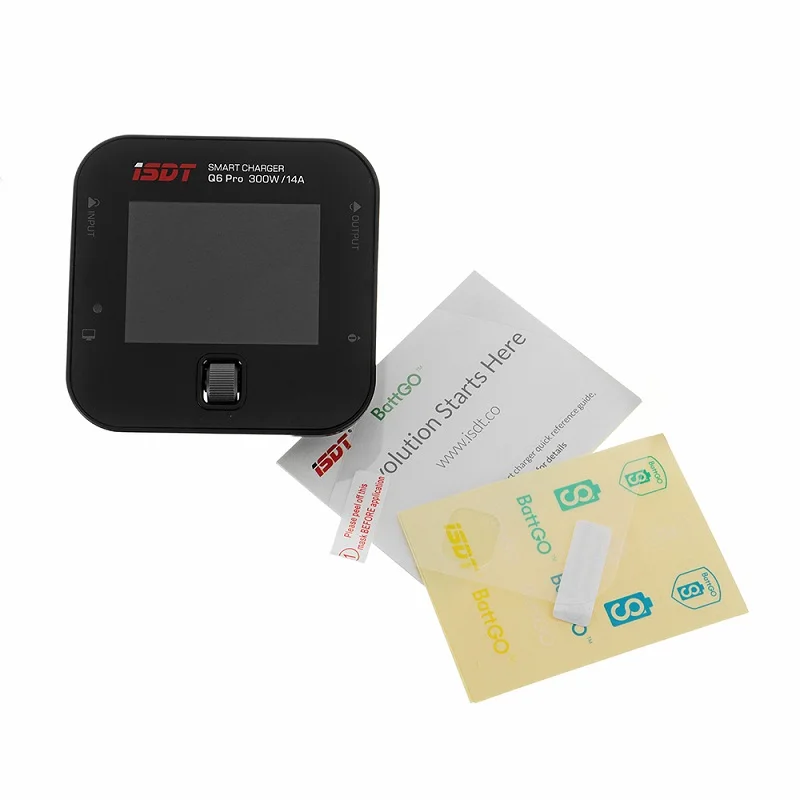 ISDT Q6 Pro BattGo 300 Вт 14A Карманный Lipo зарядное устройство с LANTIAN 400 Вт адаптер питания для Радиоуправляемый fpv-дрон