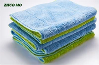 8pcs blue green microfiber mop head super rag fiber towel kitchen floor cleaning cloth flat mop replacement cloth for home
