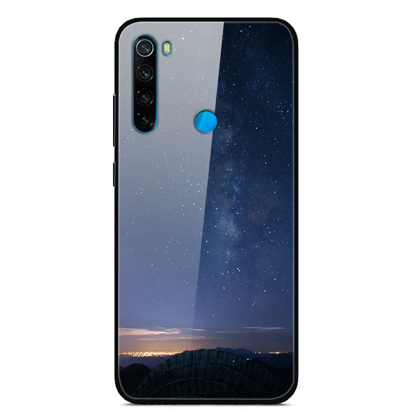 28 Для Xiaomi Redmi Note 8 T чехол из закаленного стекла жесткий чехол для телефона для Xiaomi Redmi Note 8 T Задняя крышка Redmi Note8T 8 T мягкий бампер - Color: 28