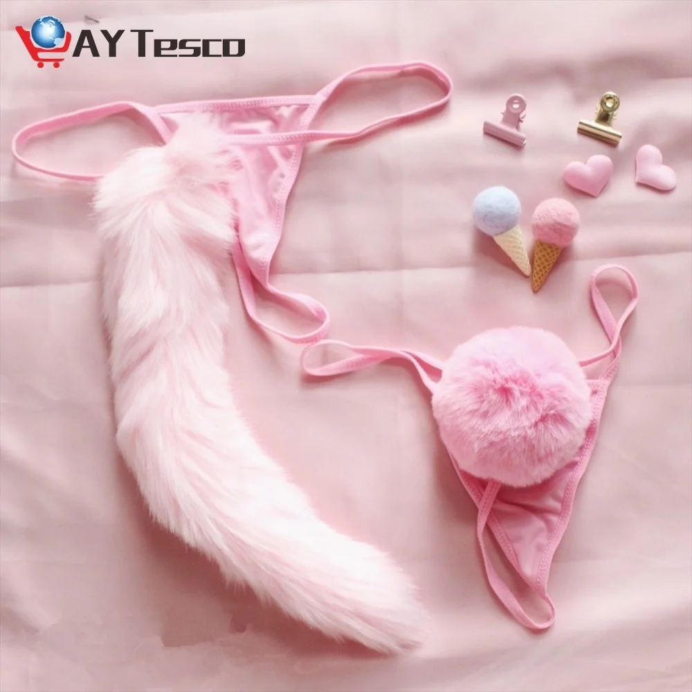 

Kawaii Lolita girls soft hearted pink girls cute rabbit tail hair ball женское нижнее белье сексуальные брюки сексуальное белье стринги трусики