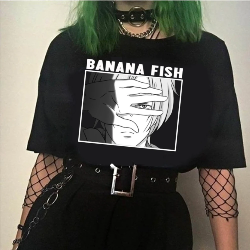 

Banana Fish Anime T-shirt Fashion Casual Short Sleeve O-neck Print Woman Cloth