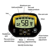 YUEWO Ferrous Metal Discrimination Metal Detector High Accuracy Metal s Adjustable Detector with Lcd Screen