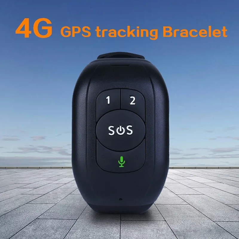 V48 4G Full Netcom GPS отслеживание браслет говорящие часы IP67Waterproof выступающая кнопка
