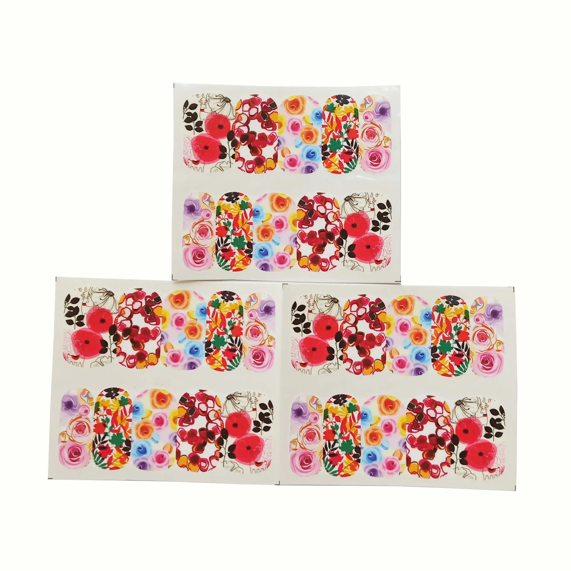 

3pcs Nail Sticker Set Decal Lips Water Transfer Slider For Nails Art Decor A25
