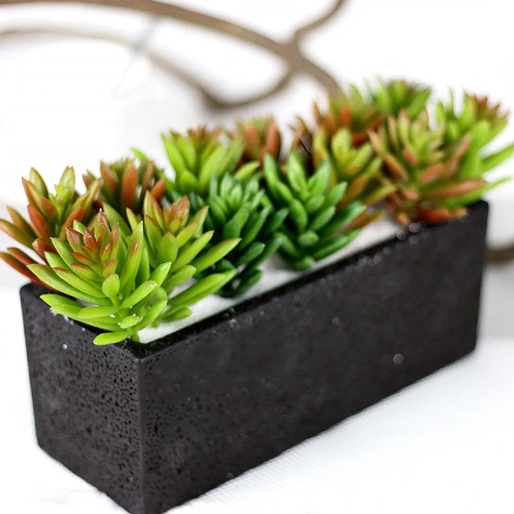 Искусственное пластиковое суккулентное растение кактус эхеверия цветок