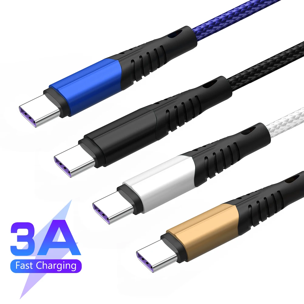 

3M USB C Cable For Xiaomi Redmi Note 10 USB Type C 3A Fast Phone Charger Data Cord for Huawei P40 Pro Type-C Charging Cable USB