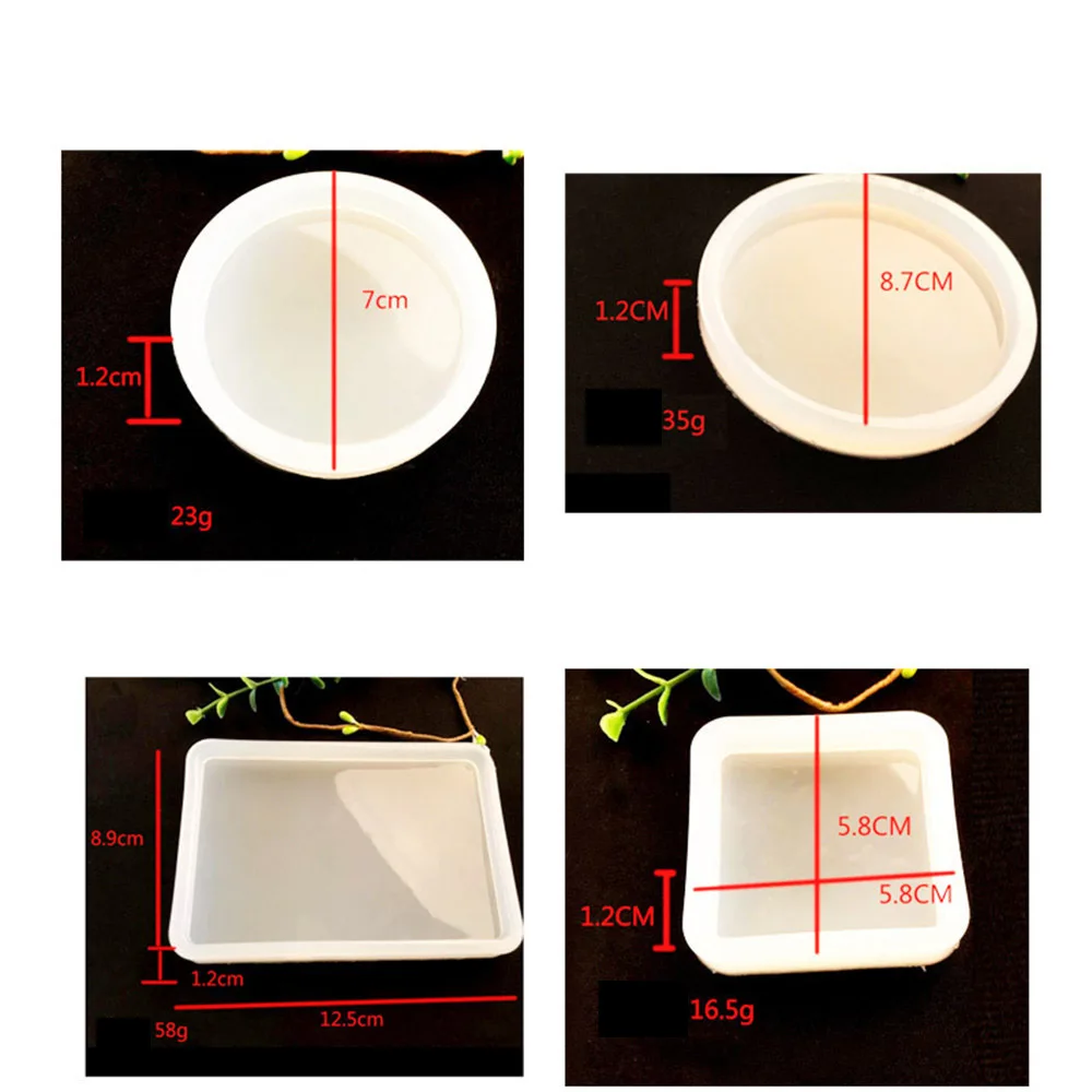 

Square Round Rectangle Silicone Mold DIY Pressure Board Epoxy Tools Manual Decorating Molds Candy Ice Cube Chocolate Mould