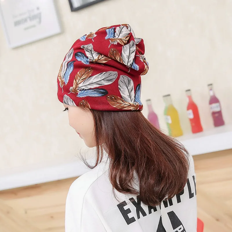 

New Spring Autumn Beanies Solid Hat Plain Warm Soft Beanie Skull Hats Knitted Touca Gorro Caps Women Leaves Bonnet