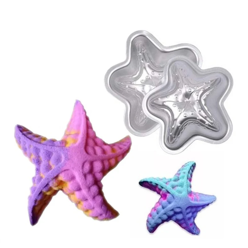 Металлическая форма для выпечки набор ракушек морская звезда в форме раковины