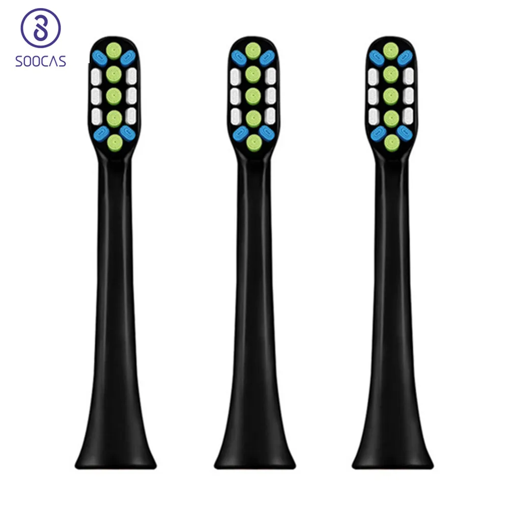 Новые Soocare Soocas X3 электрические насадки для зубных щеток, 2 шт., ультразвуковые 3D насадки для зубных щеток SOOCAS X3