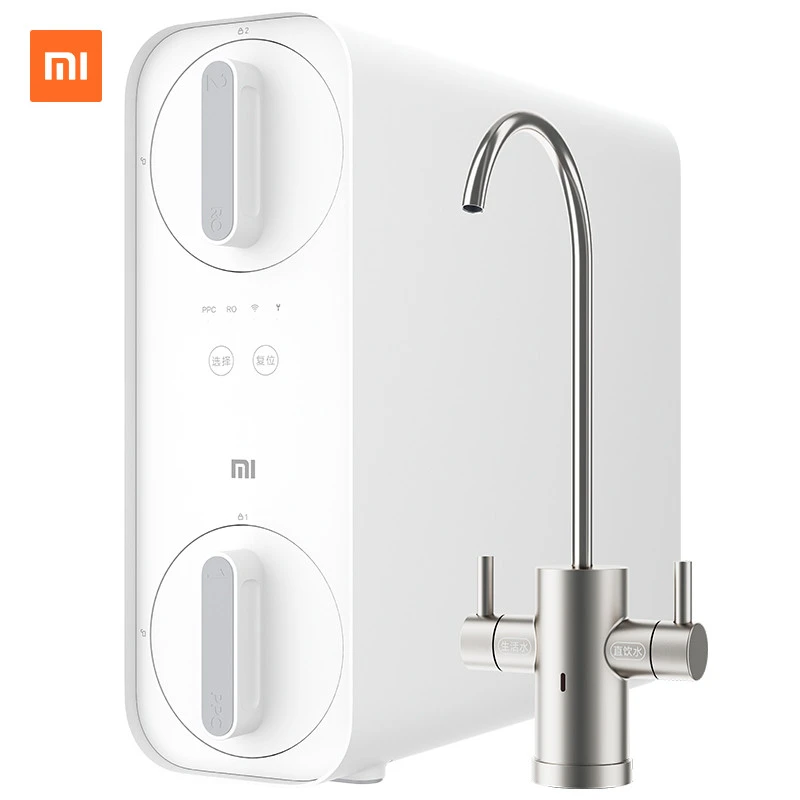 

Очиститель воды Xiaomi Mijia H400G, кухонный бытовой очиститель воды, обратный осмос, двойной выход, большой поток воды