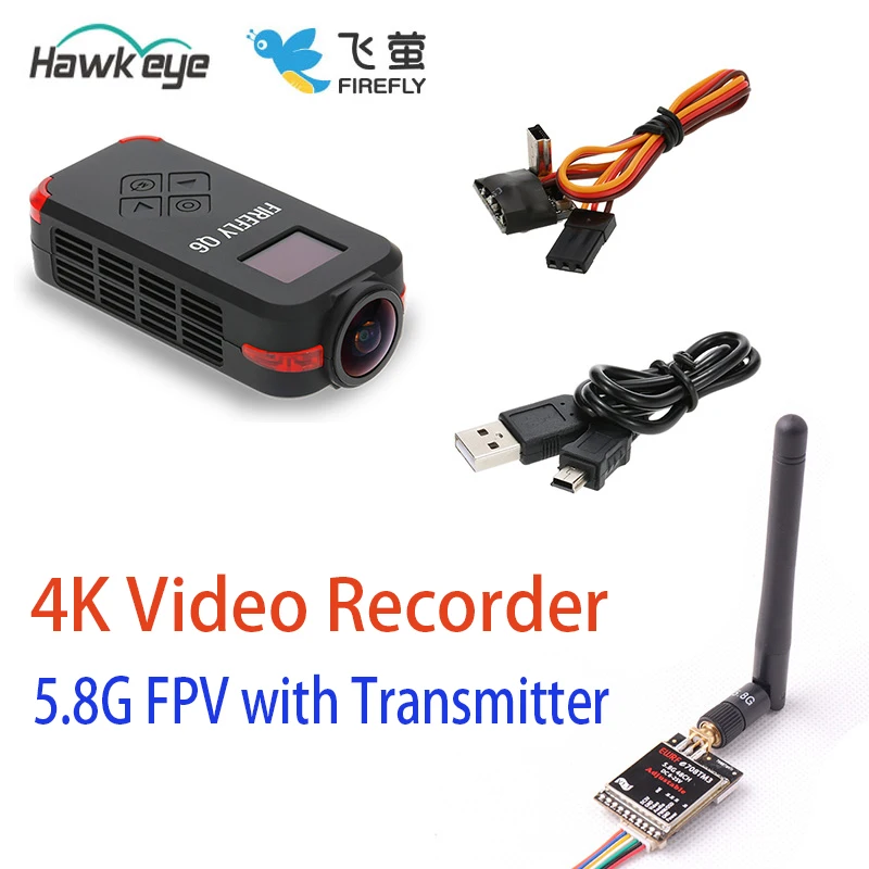 Видеопередатчик 5 8G FPV с Hawkeye Firefly Q6 4K HD воздушная Видеокамера 120 широкоугольная