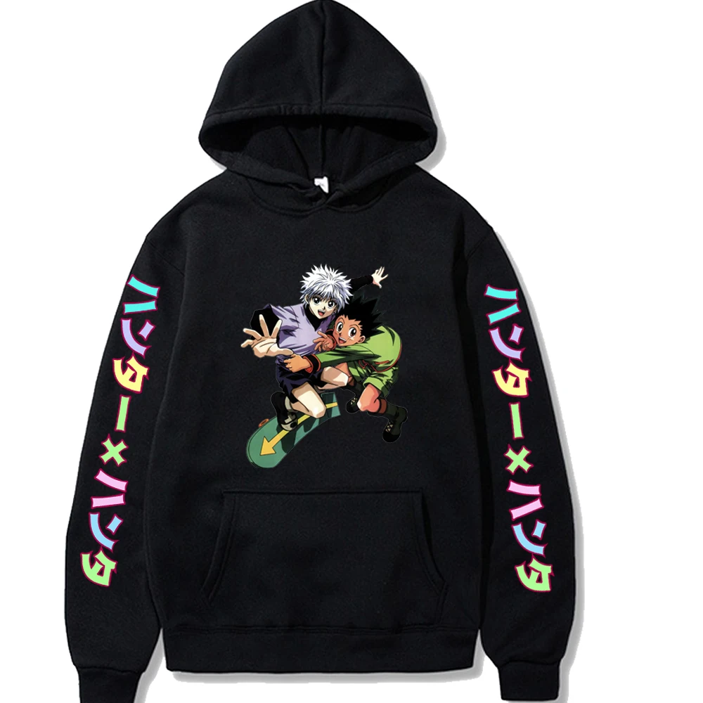 

Japan Anime Hunter X Hunter Men's Hoodie Sweatshiet Cartoon Manga GON·FREECSS\Killua Zoldyck Oversized Long Sleeves Hoodies Tops