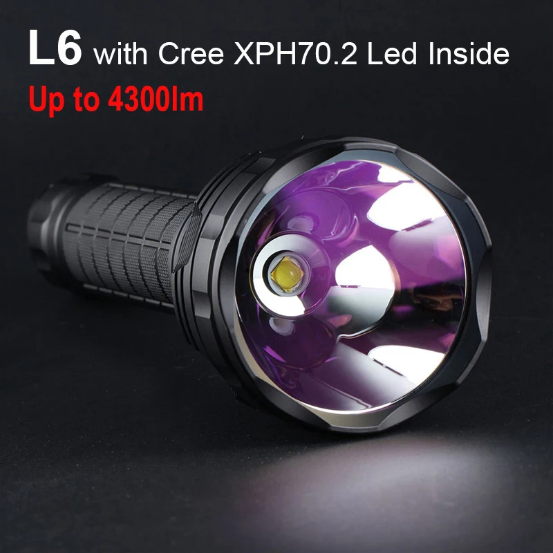 

Convoy L6 with Cree XHP70.2 Led Linterna Most Powerful Flashlight 26650 Hunting Camping Portable Lighting 4300lm Torch Lantern