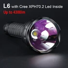 Конвой L6 с Cree XHP70.2 Led Linterna самый мощный фонарик 26650 Охота Кемпинг портативный фонарь 4300lm
