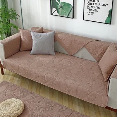 Всесезонная простая стеганая хлопковая диванная подушка Скандинавская