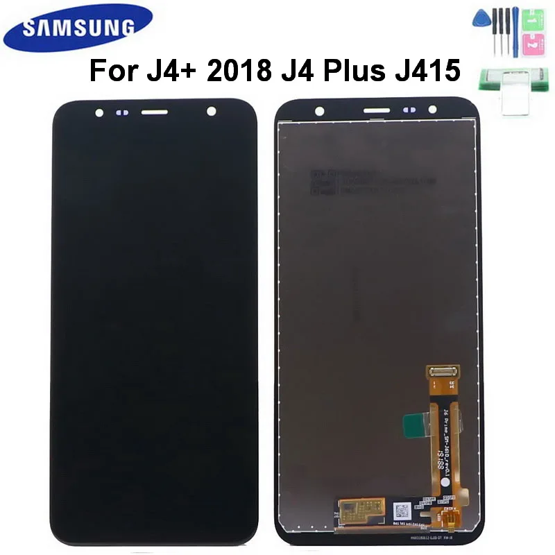 Оригинальный 6 0 &quotЖК дисплей для Samsung Galaxy J4 + 2018 плюс J415 J415F SM J410 ЖК с сенсорным
