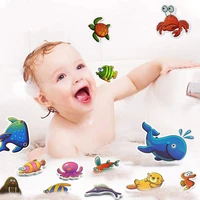 bath toys animals alphanumeric letter puzzle bathtoys eva education learning foam baby bathtub bathing buble float toy for child