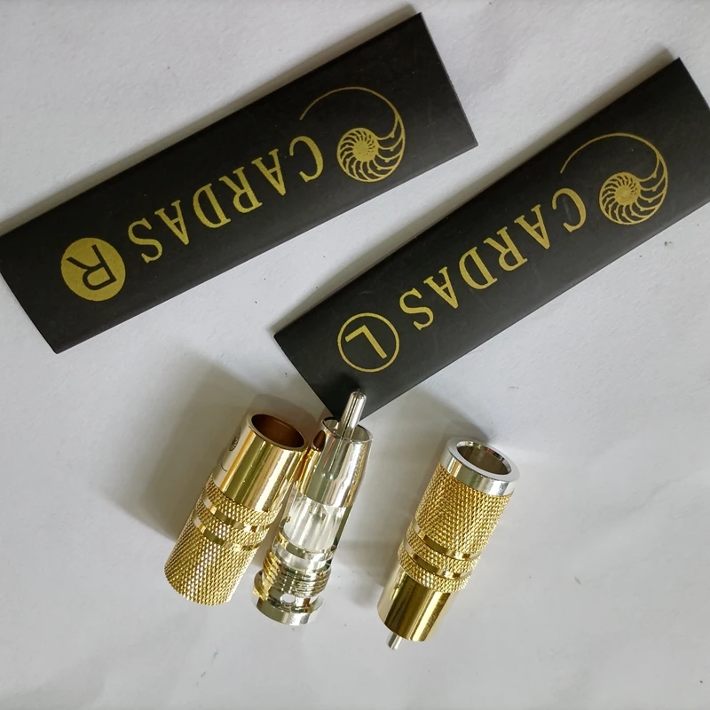 Hi End 4 шт. посеребренный RCA штекер SRCA Штекерный соединительный кабель