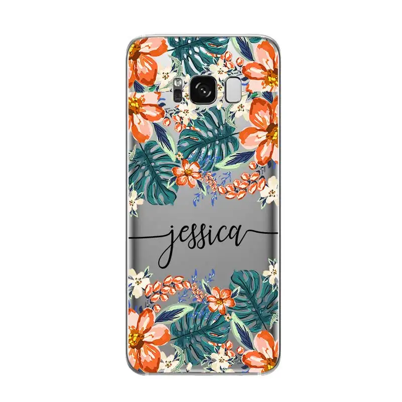 На заказ Ваше имя DIY Модный чехол для samsung Galaxy S5 S6 S7 S8 S9 S10 S10E Lite Edge Plus - Цвет: 8