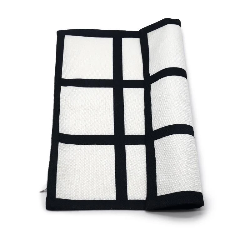 

15Pcs/Lot Sublimation Pillowcase White And Black Plaid Square Sofa Cover Custom Heat Transfer Christmas Decor Gift For Family