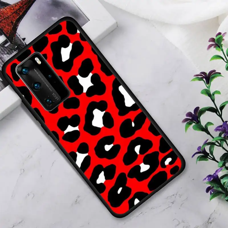 

Fashion Leopard Print Phone Case For Huawei Honor View V30 7A 8 9 10 20 30 Play Lite Pro Fundas Cover