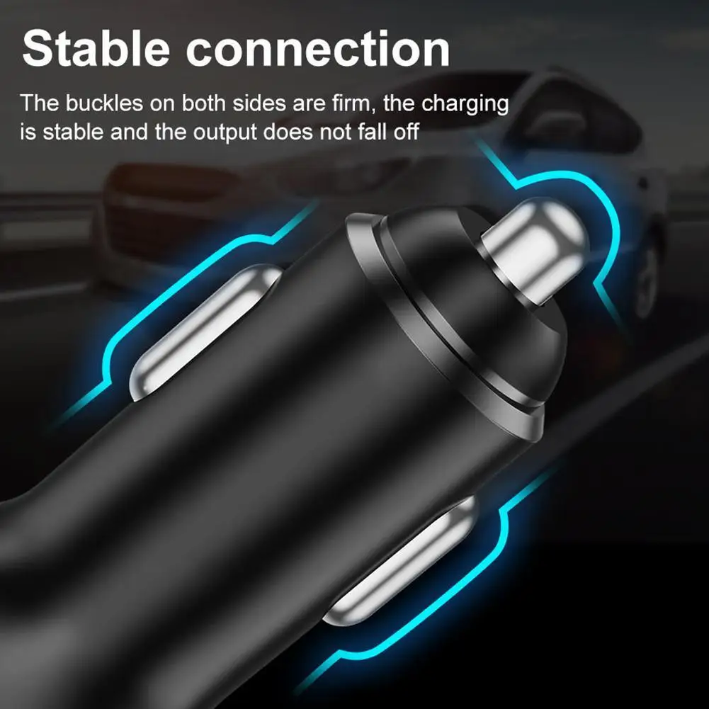 

New Dual USB PD Type-C Car Charger 30W Fast Charge USB Auto Adapter Accessories For Mobile Interior Charger Phone G8L1