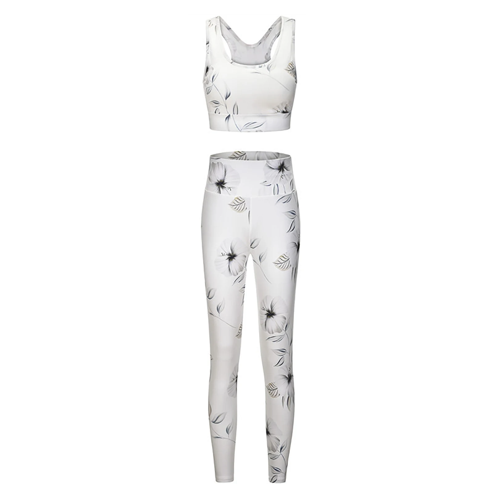 Спортивные костюмы для йоги 2 шт. летняя спортивная одежда женский спортивный