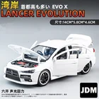 Модель гоночного автомобиля 1:32 Mitsubishi Lancer Evo X 10 из сплава, модель литая металлическая автомобиля, звукосветильник ка для мальчиков, игрушки в подарок